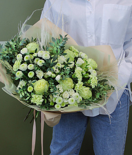 Букет цветов GREEN large